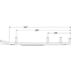 Sno-X Ripper Four Ohjausrauta pari 4" Kovametalli