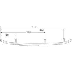 Sno-X Slasher Six Ohjausrauta pari 6" Kovametalli