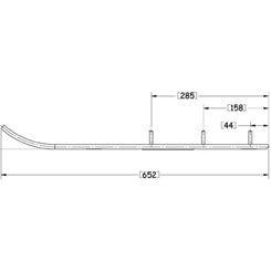 Sno-X Ripper Four Ohjausrauta pari 4" Kovametalli