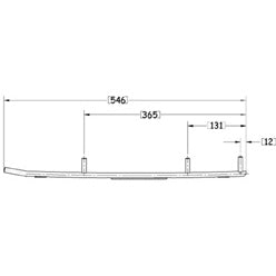 Sno-X Ripper Four Ohjausrauta pari 4" Kovametalli