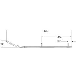 Sno-X Ripper Four Ohjausrauta pari 4" Kovametalli