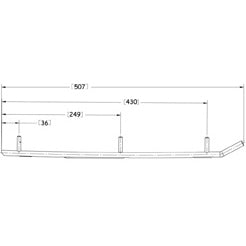 Sno-X Ripper Four Ohjausrauta pari 4" Kovametalli