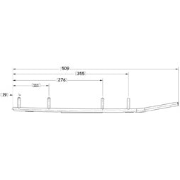 Sno-X Ripper Four Ohjausrauta pari 4" Kovametalli