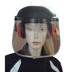 Greentek Kasvosuoja, Virsiirillä & Kuulosuojaimilla, (CE & Ansi)