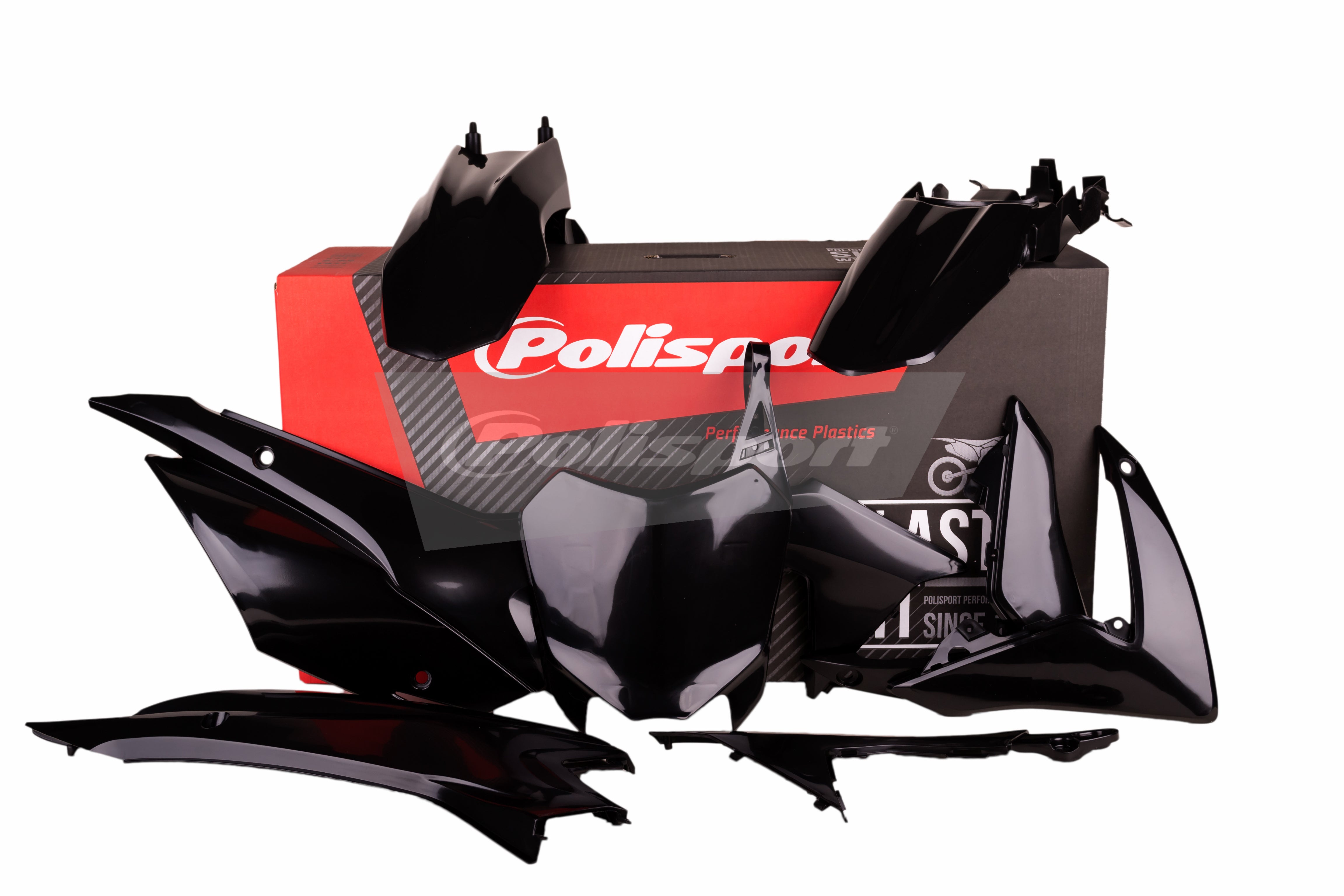 Polisport plastic kit CRF110F 13-18 MUSTA (1)
