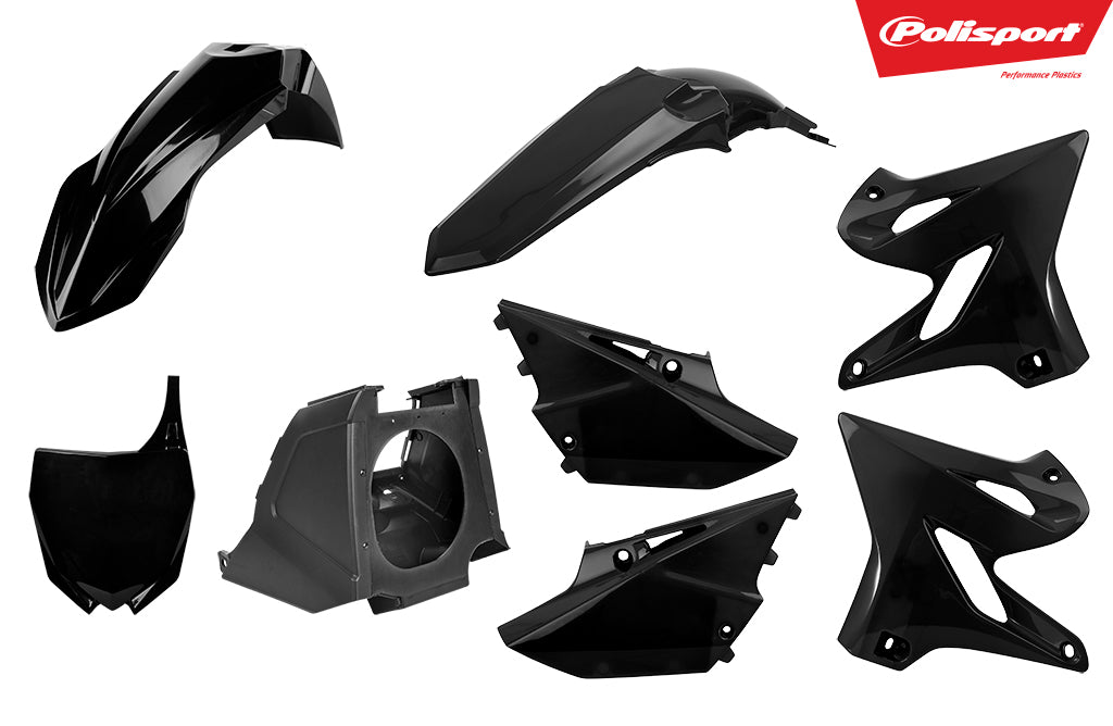 Polisport plastic kit YZ125/250 02-21 Musta (1)
