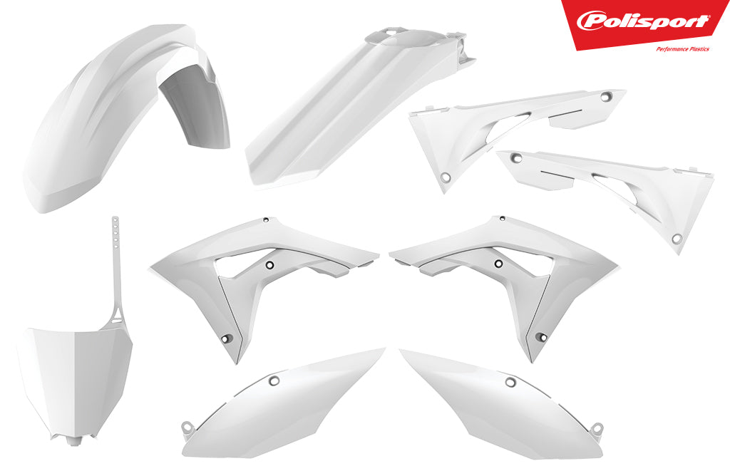 Polisport plastic kit CRF250 18-21/CRF450 17-20 white (1)
