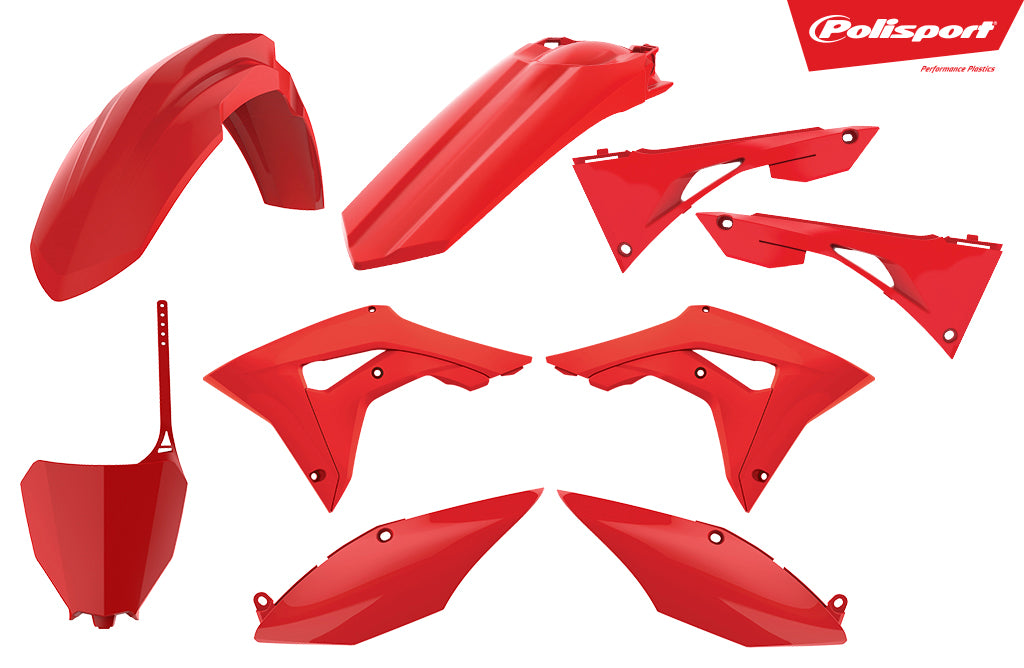 Polisport plastic kit CRF450 17-20 CRF250R 18-21 Punainen (1)