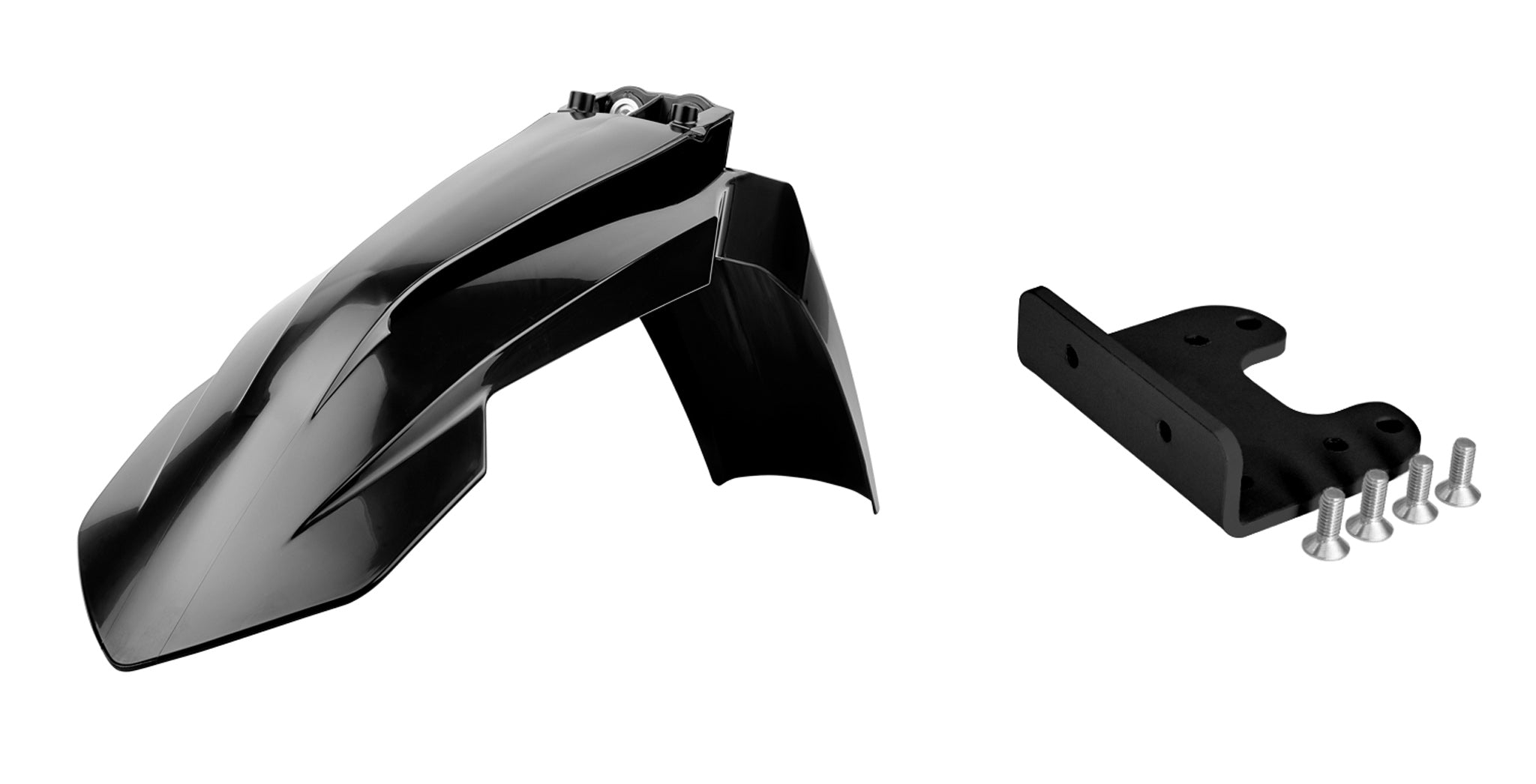 Polisport Kit front fender ktm(17)+adapter SX(07-12) EXC(08-13) black (6)