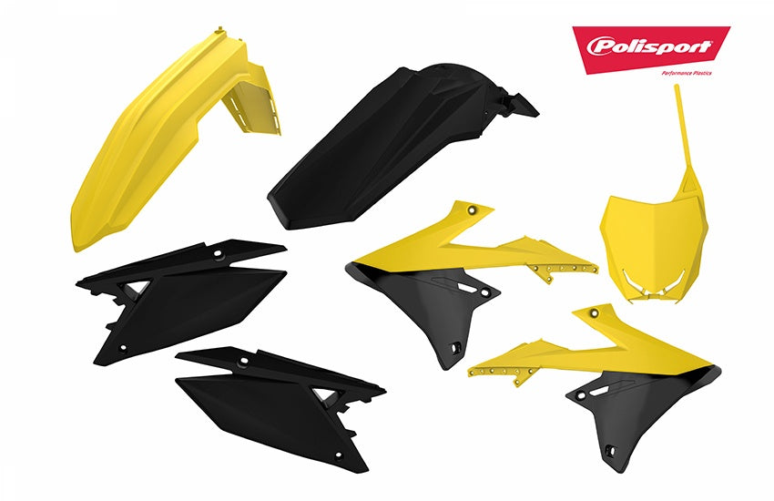 Polisport kit Suzuki RMZ450(18-..) RMZ250(19-..) Yellow/Black (1)