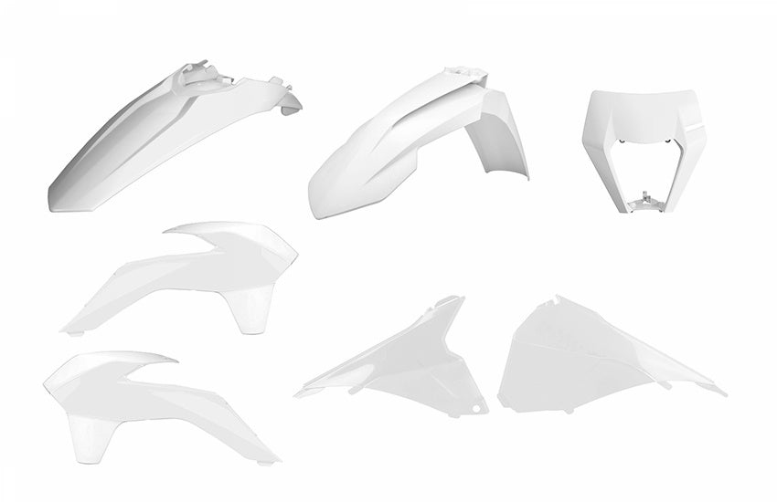 Polisport kit w/mask enduro restyling KTM EXC/EXC-F(14-16) white ktm (1)