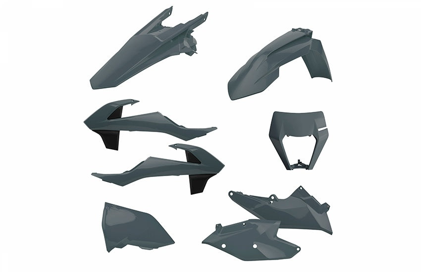 Polisport kit enduro w/mask KTM EXC/EXC-F(17-19) Nardo Grey (1)