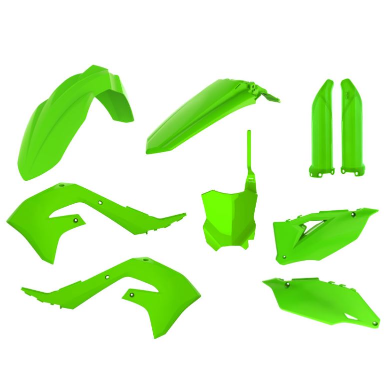 Polisport kit Kawasaki KX250F 21-24 KX450F 19-23 Lime Green (1)