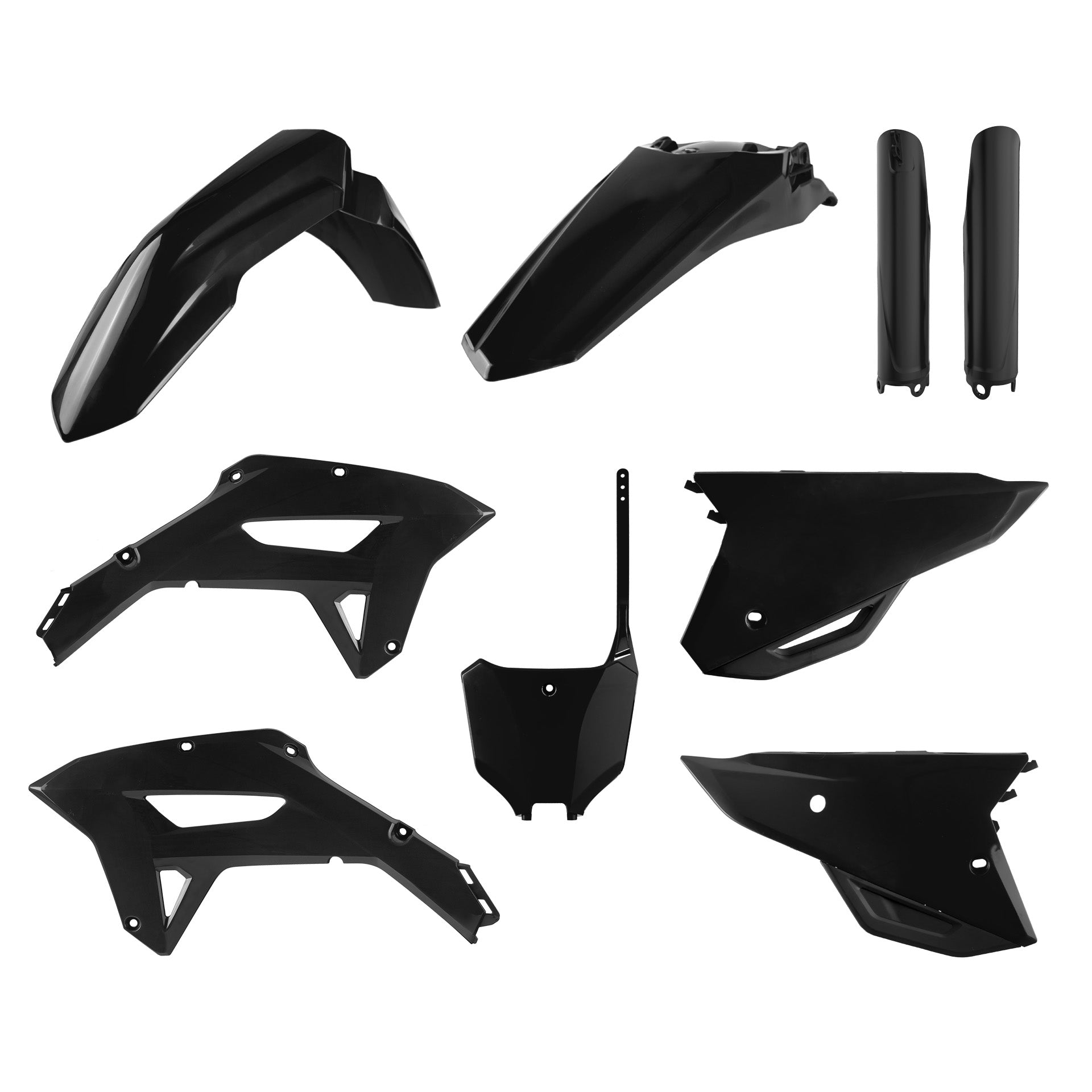 Polisport Plastic Kit Honda CRF450RX(21-24) CRF250RX 22-24 Black (1)
