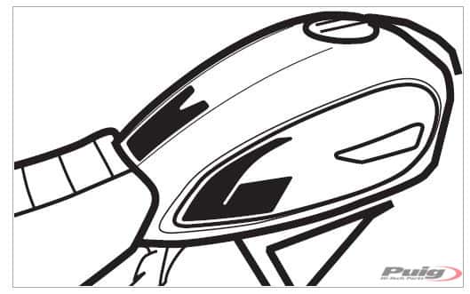 Puig Tank Pad + Side Part Ducati Scrambler