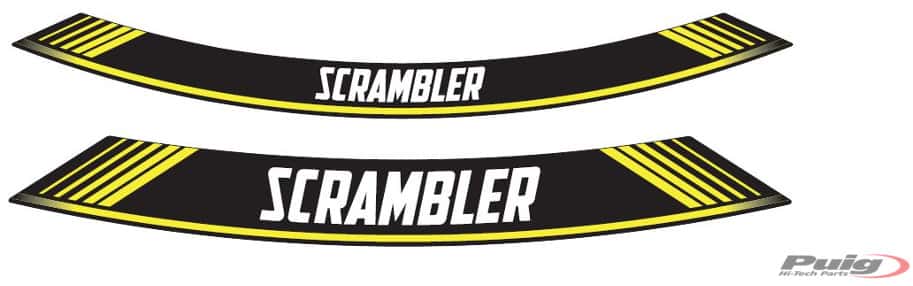 Puig Kit 8 Rim Strips Scrambler C/Yellow