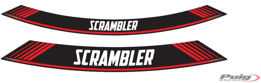 Puig Kit 8 Rim Strips Scrambler C/Red
