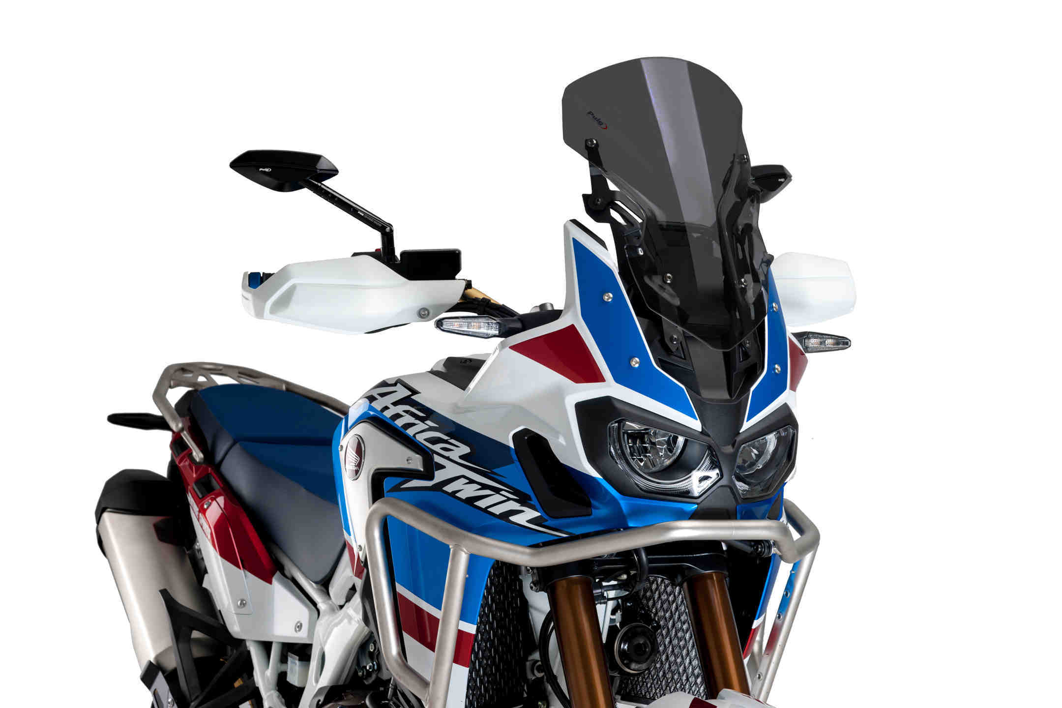 Puig Racing Screen + Kit Fix Africa Twin 16'-18' C/Dark