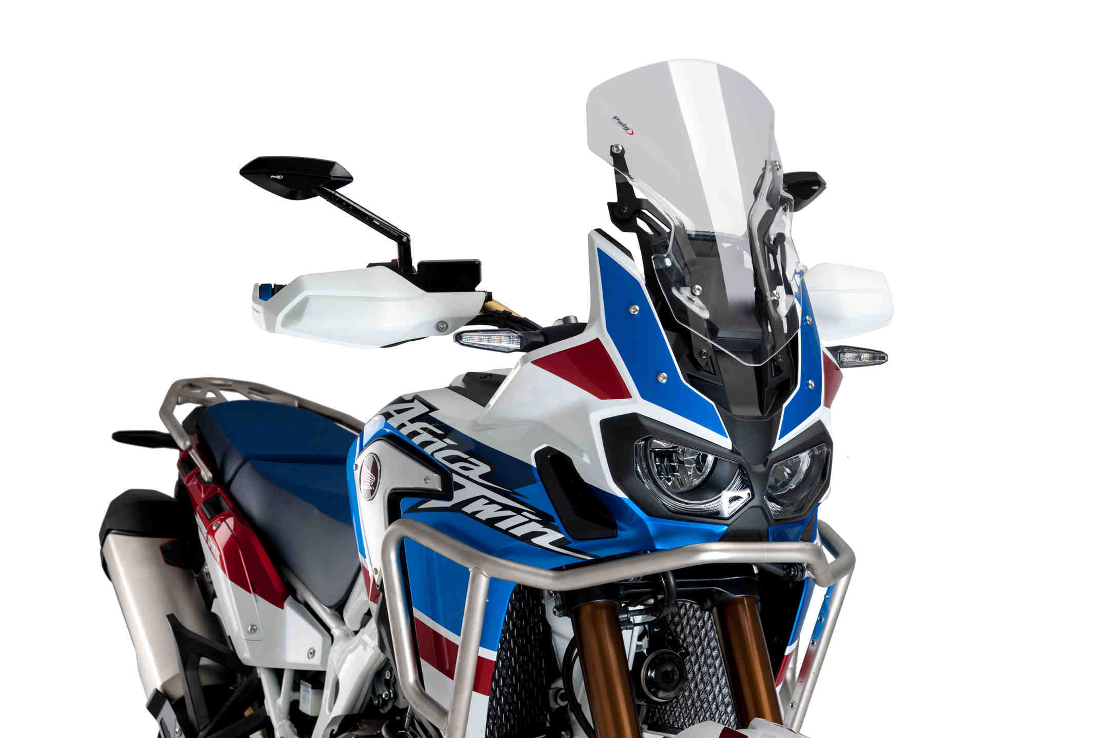 Puig Racing Screen + Kit Fix Africa Twin 16'-18' C/Smok
