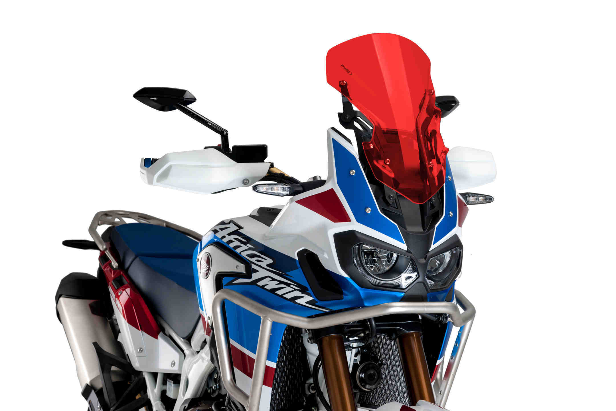 Puig Racing Screen + Kit Fix Africa Twin 16'-18' C/Red