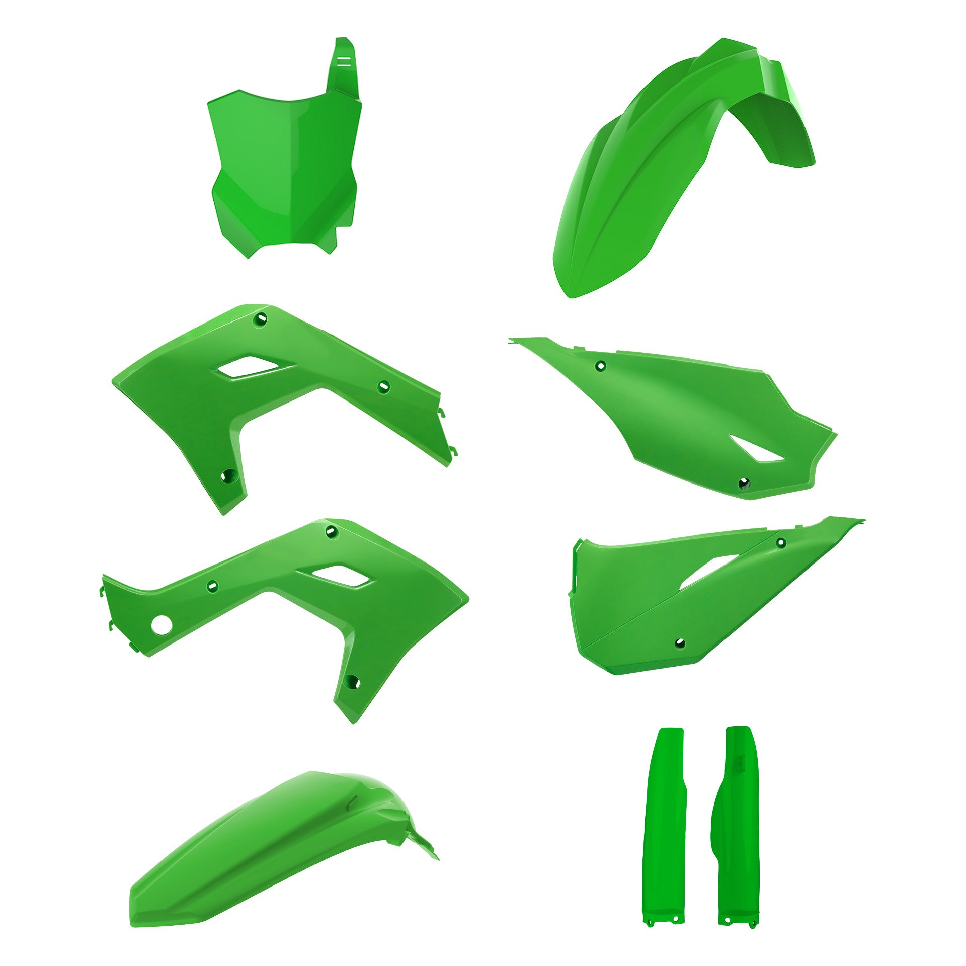 Polisport MX Kit for Kawasaki KX250F 25-.. KX450F 24-.. Green