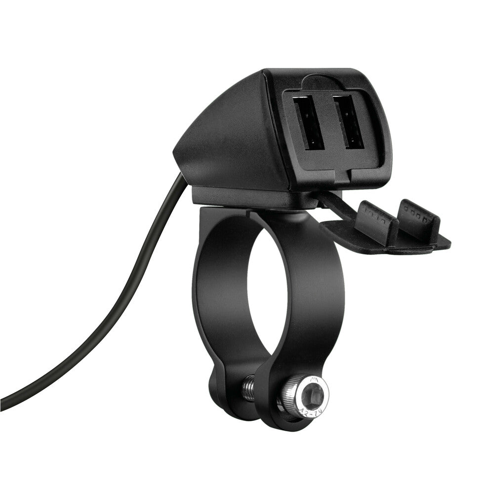 Optiline Trek, rainproof double usb charger, 3 types of fixing 5400 mA 30W 91812
