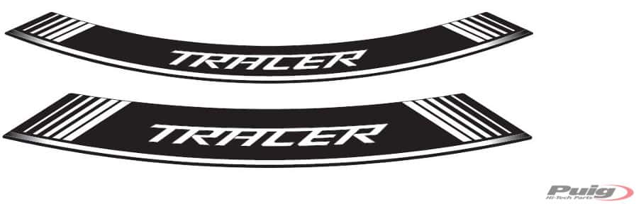 Puig Kit 8 Rim Strips Tracer C/White