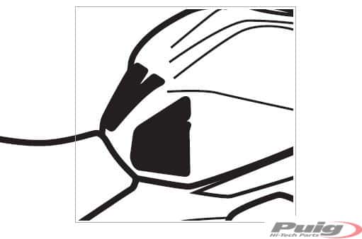 Puig Tank Pad + Side Part Kawasaki Z650 17' C/Carbo