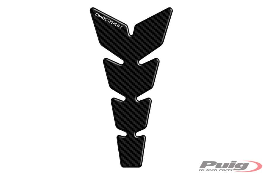 Puig Tank Pad Leather C/Carbon Look