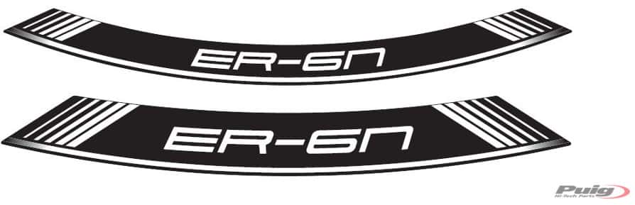 Puig Kit 8 Rim Strips Er6 C/White