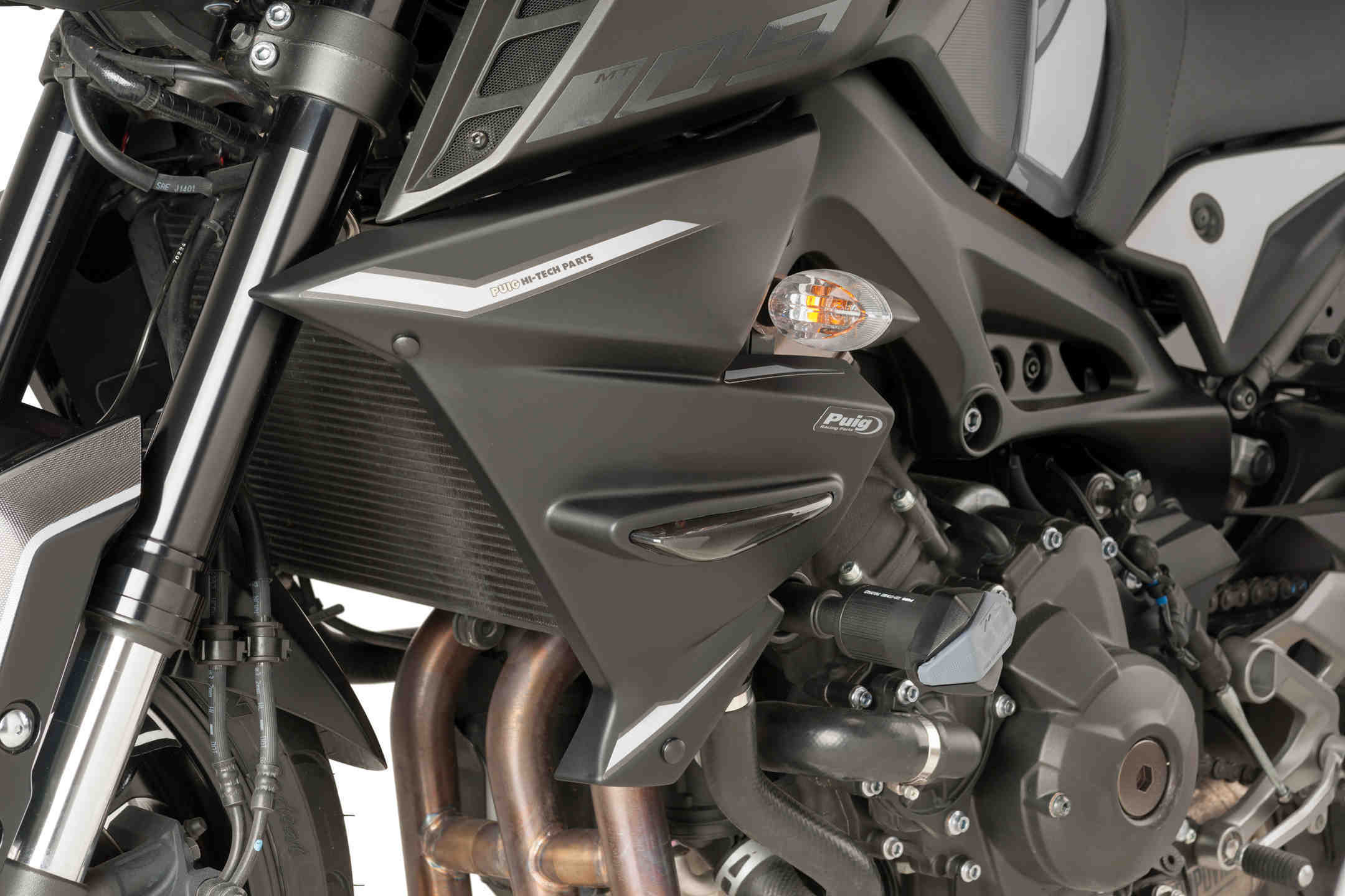 Puig Radiator Side Panels Mt09 17-18'/Mt09 Sp 18' C/Bla