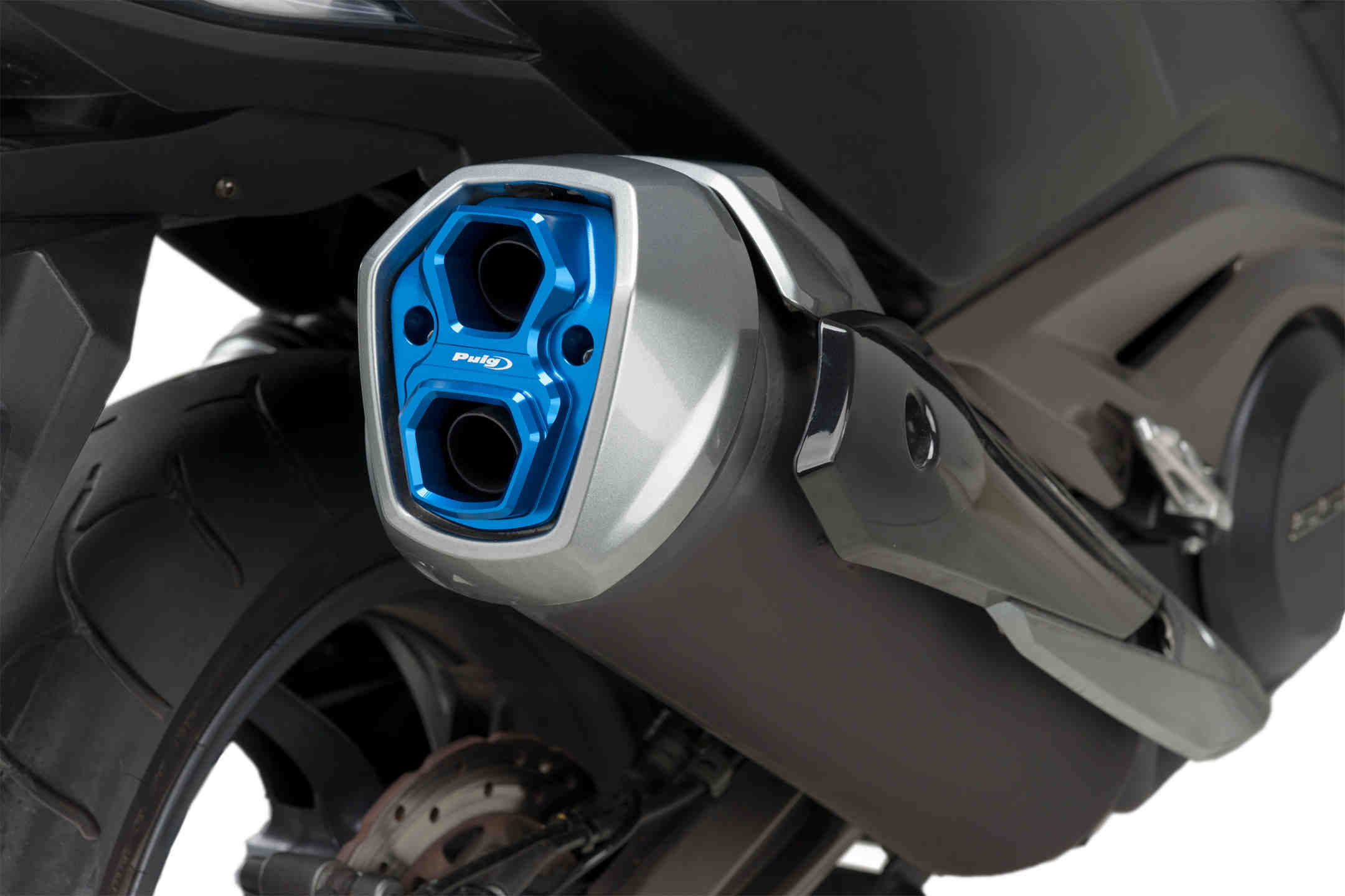 Puig End Tube For Exhaust Escape Kymco Ak550 17' C/Blue