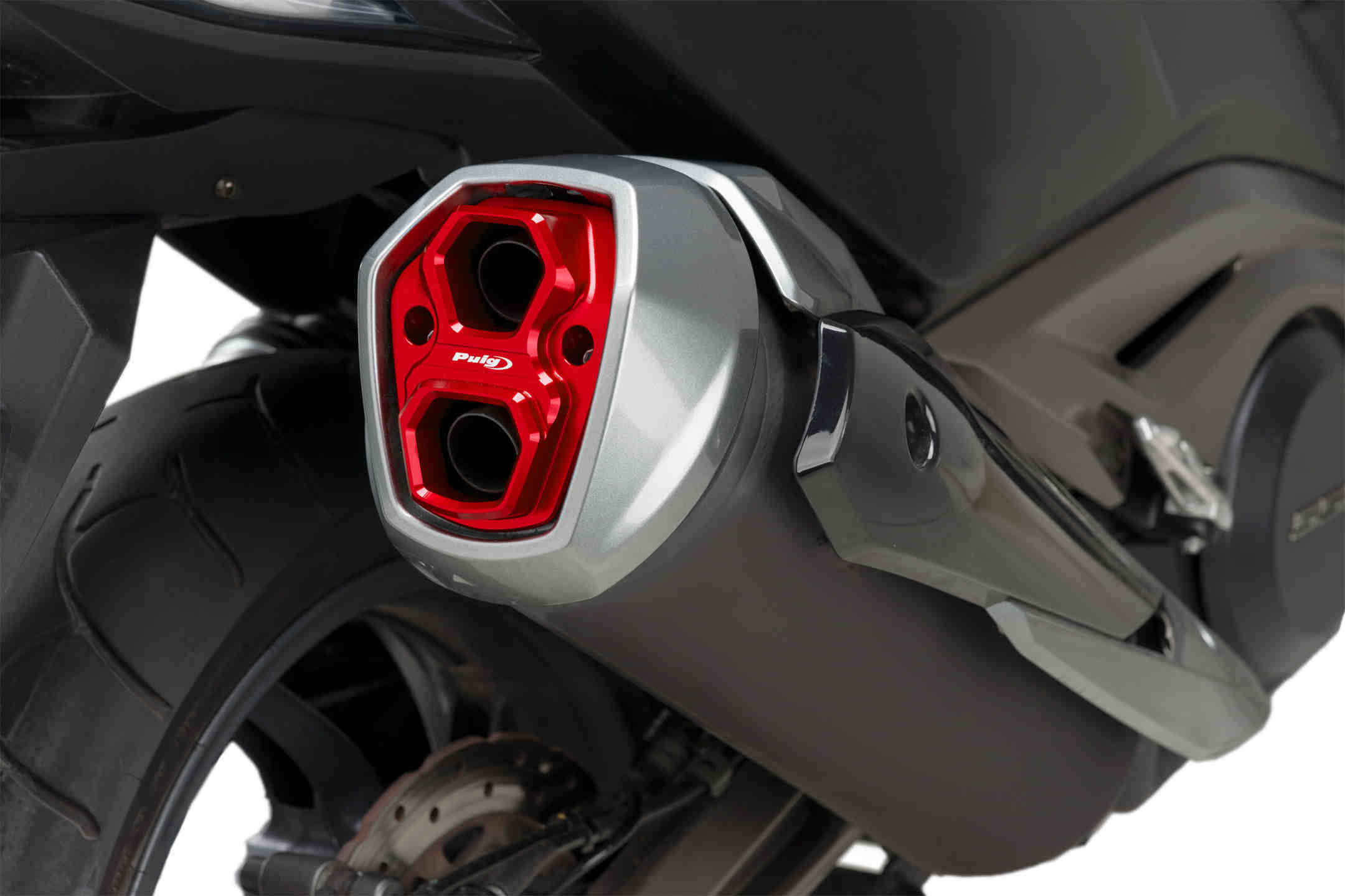 Puig End Tube For Exhaust Escape Kymco Ak550 17' C/Red