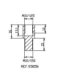 Puig Adapter M10/150 Right Thread Rear Mirror Hi-Tech B