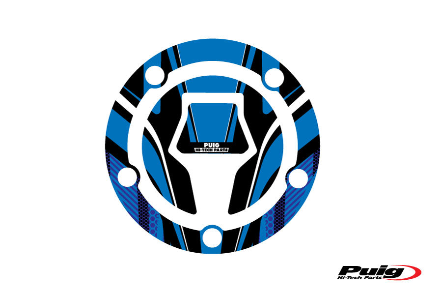 Puig Fuel Cap Cover Mod. Radikal Suzuki C/Blue