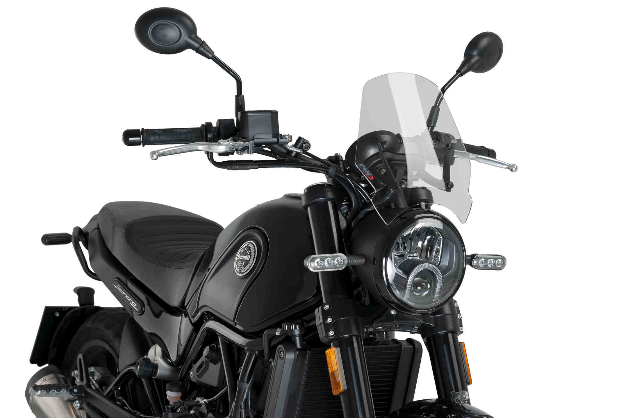 Puig Winds.New Generation Benelli Leoncino 500 C/Clear