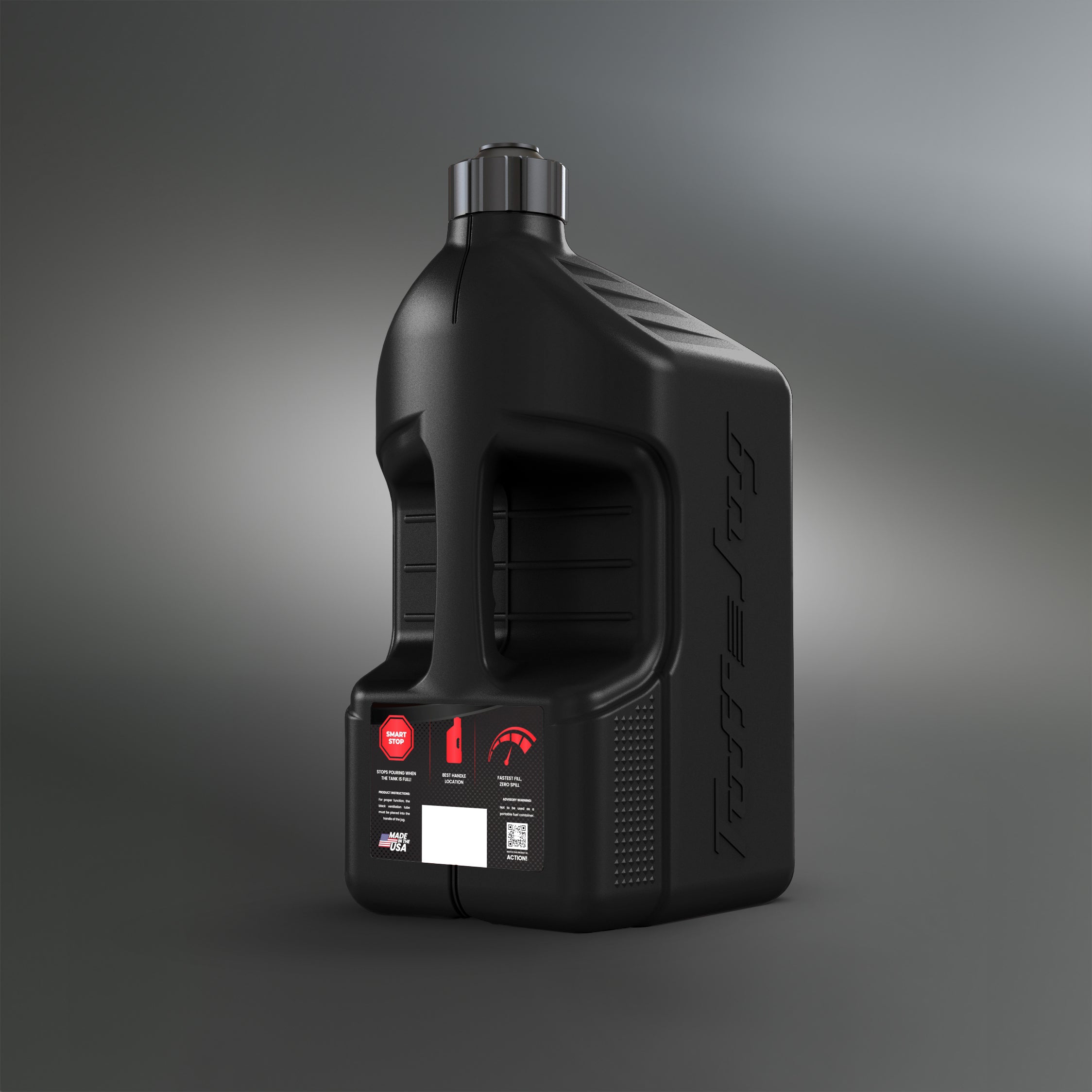 Tuff Jug Kanisteri 20L musta, Standard korkki musta (GEN 3)