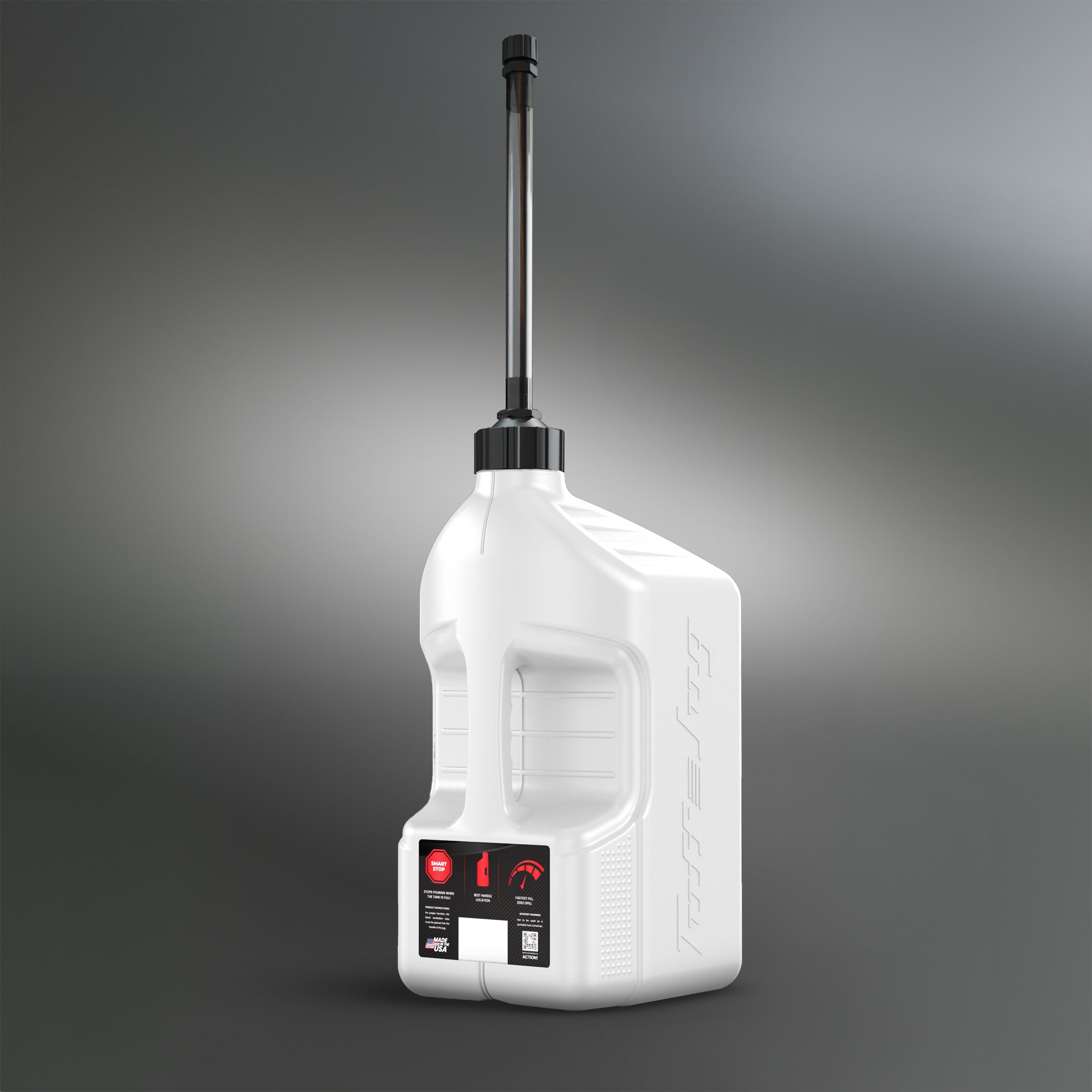 Tuff Jug Kanisteri 20L valkoinen, standard korkki & pikatäyttöletku (GEN 3)