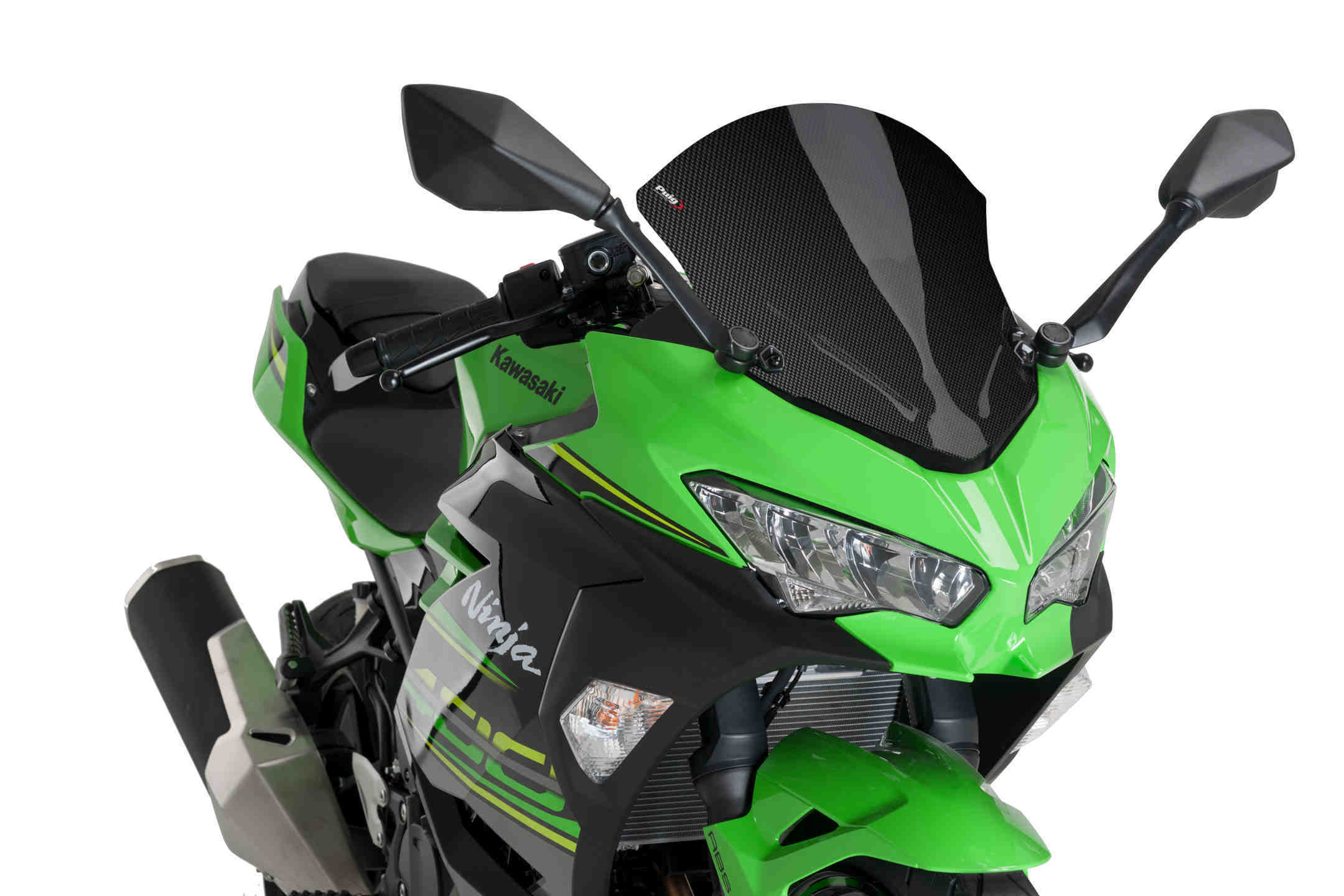 Puig Racing Screen Kawasaki Ninja 400 18' C/Carbon Look