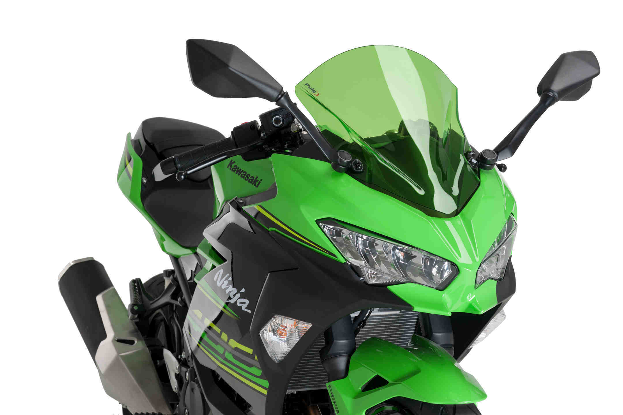 Puig Racing Screen Kawasaki Ninja 400 18' C/Green