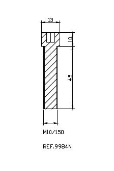 Puig Adapter M10/150 Right Rear Mirror Hi-Tech Bmw