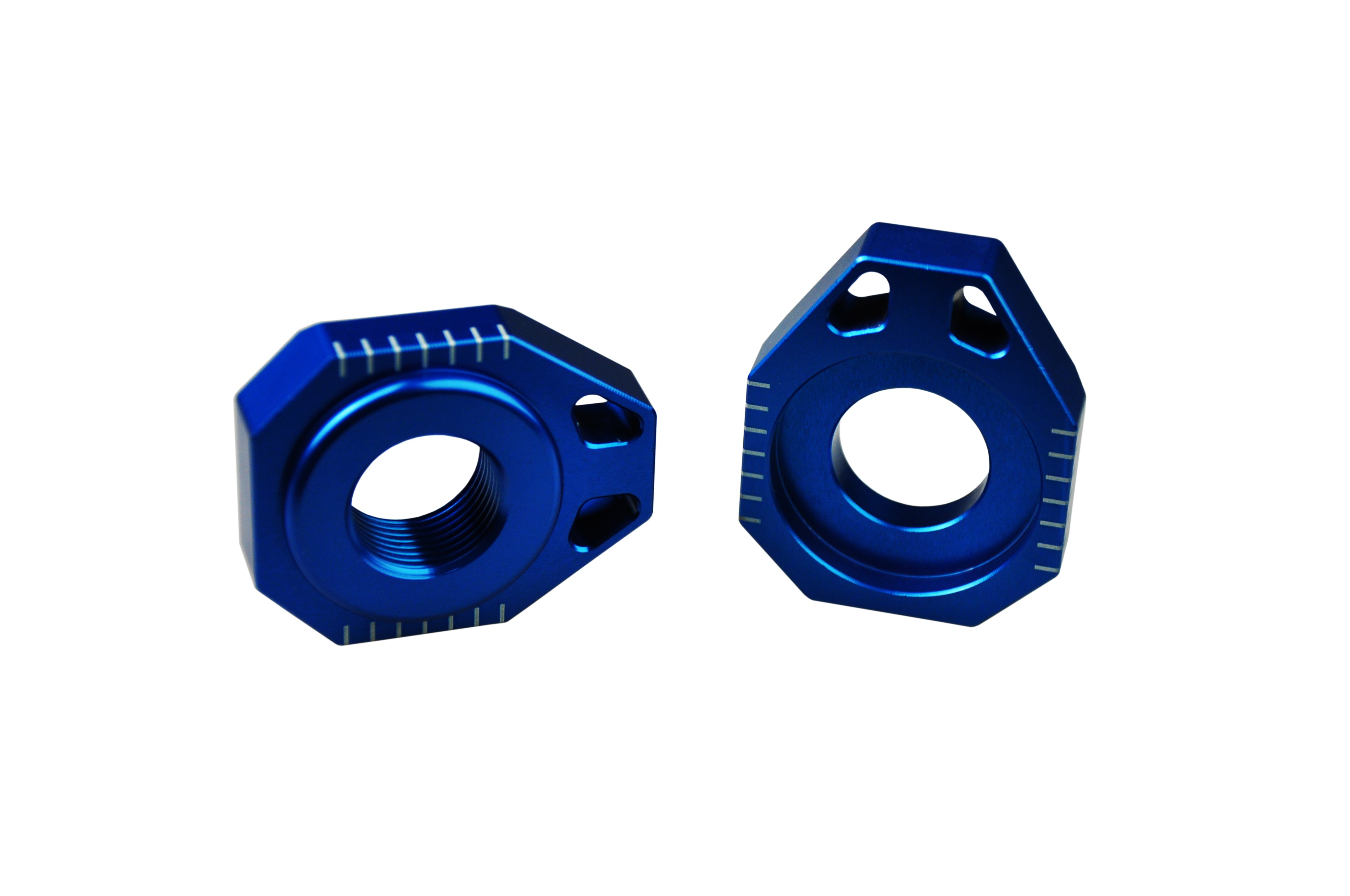 Scar Axle Blocks - Ktm/Husqv. Blue color