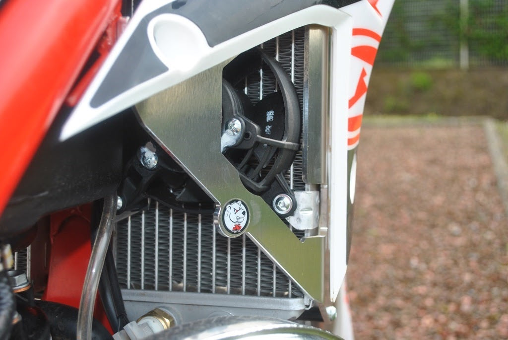 AXP Radiator Braces Black Spacers Beta 300Xtrainer 16-22