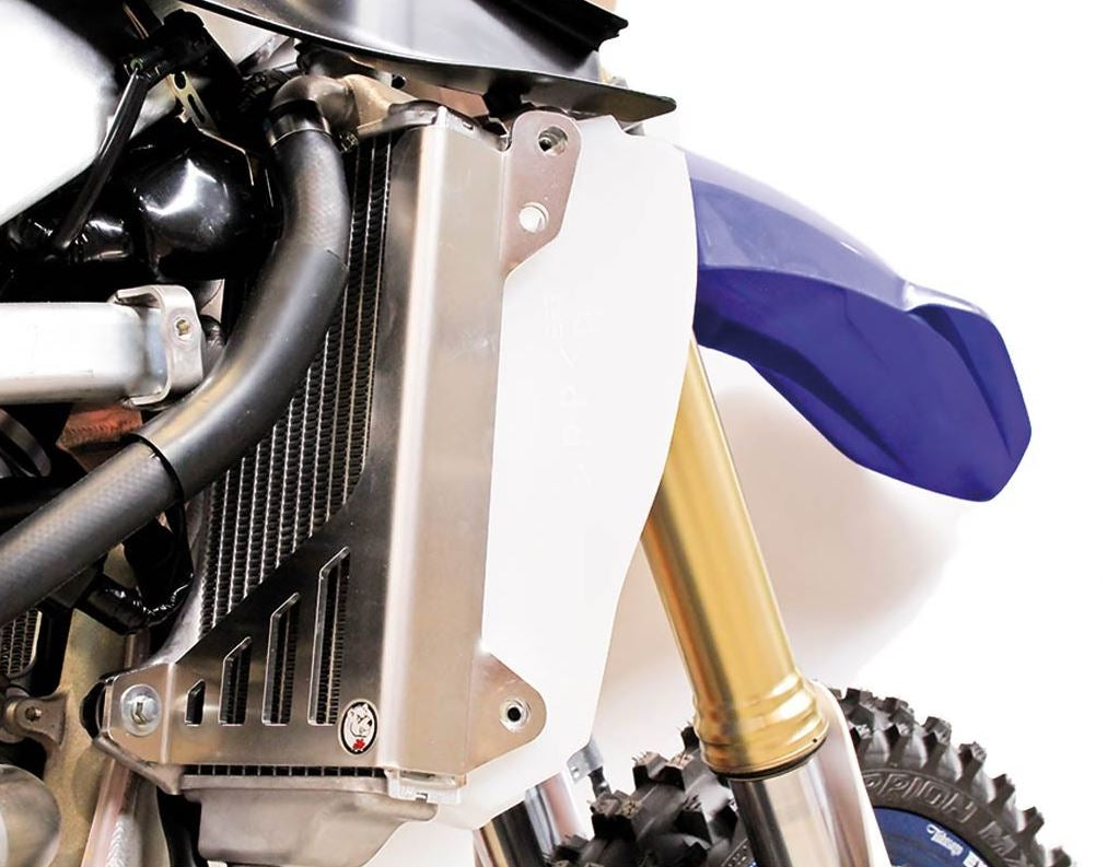 AXP Radiator Braces Blue Yamaha YZ250F 19- / YZ450F 18-