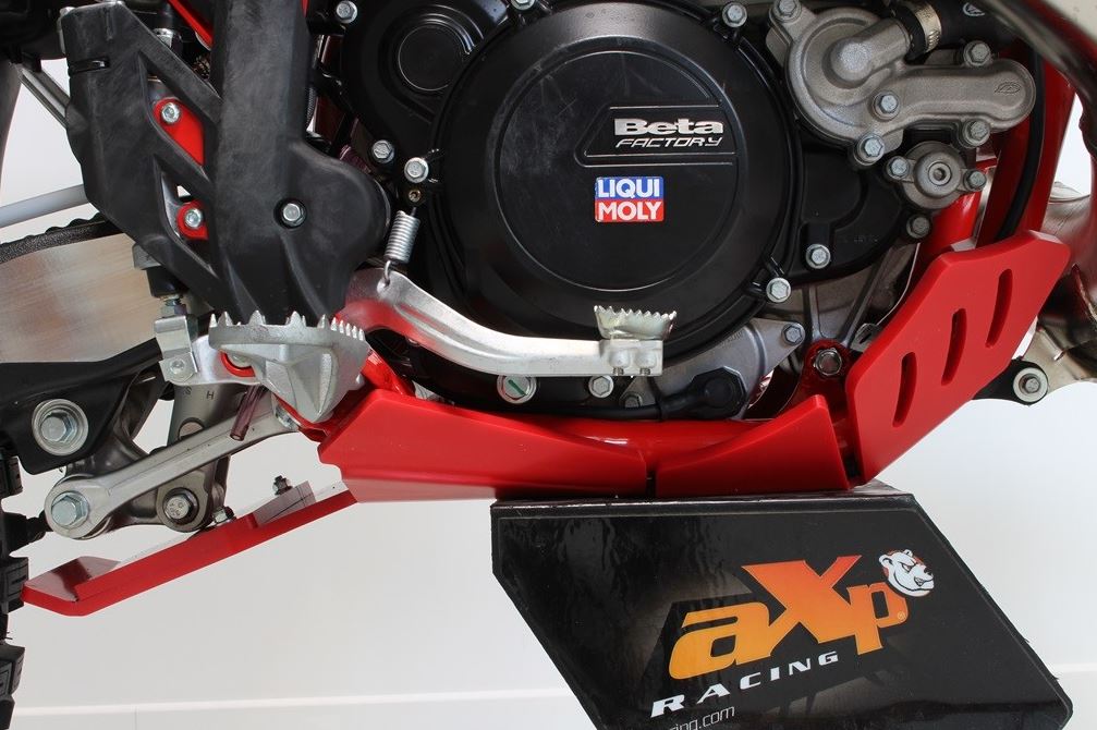 AXP Xtrem HDPE Skid Plate Red Beta 250RR/300RR 20-24