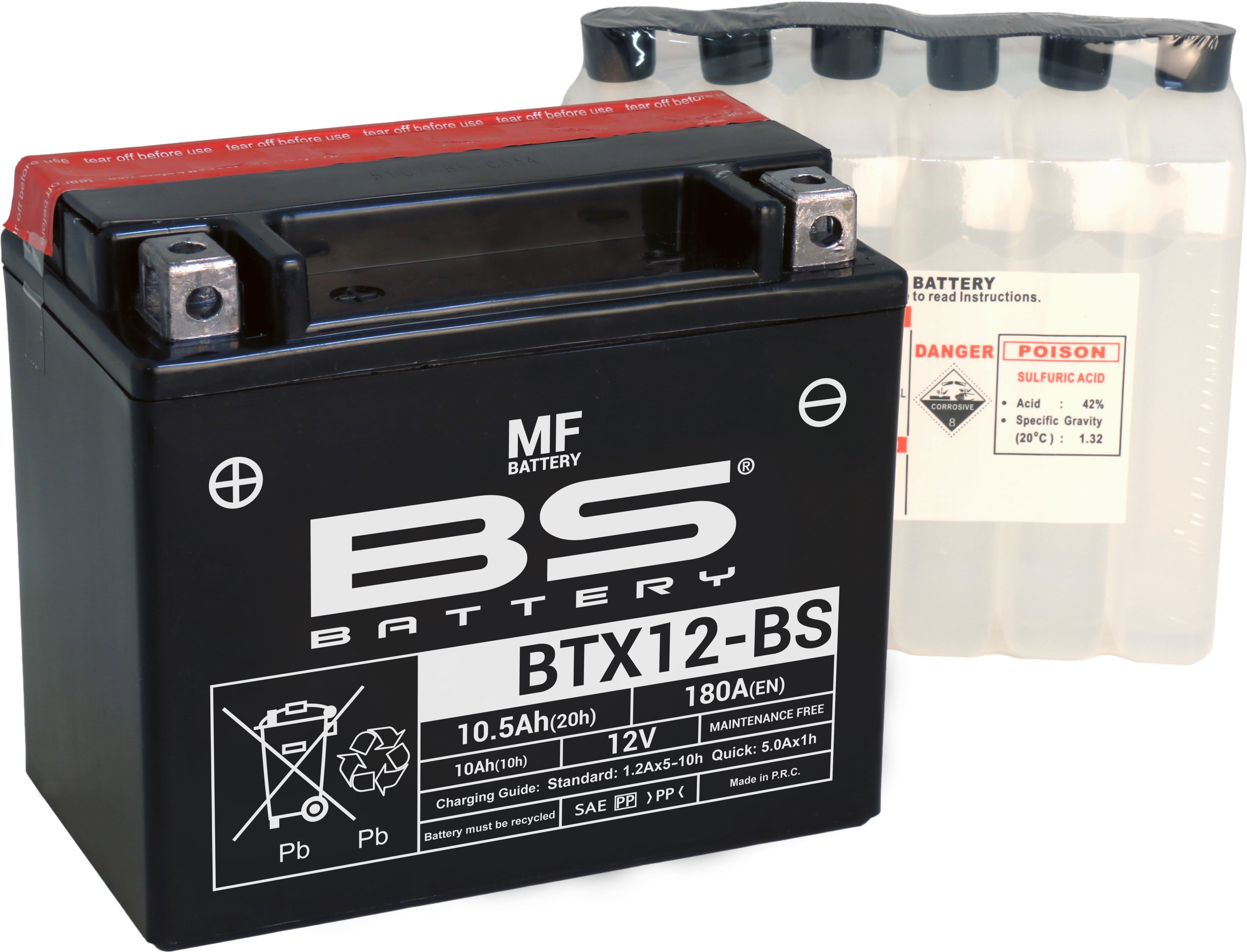 BS Battery  BTX12-BS MF (cp) Maintenance Free