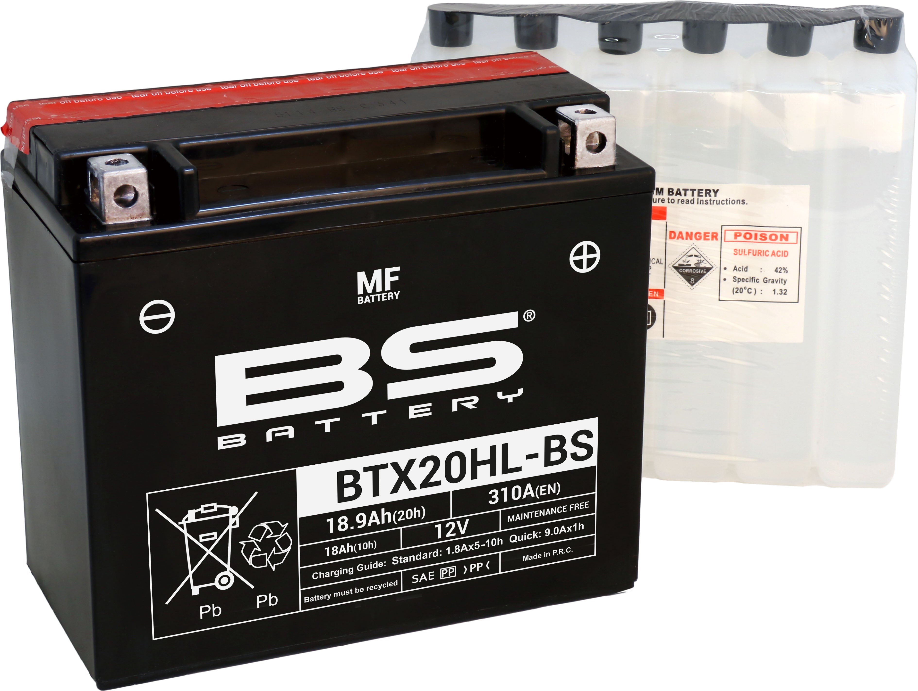BS Battery  BTX20HL-BS MF (cp) Maintenance Free