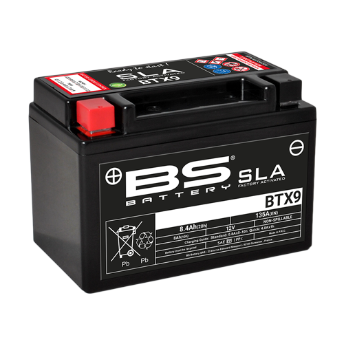 BS Battery BTX9 (FA) SLA - Sealed & Activated