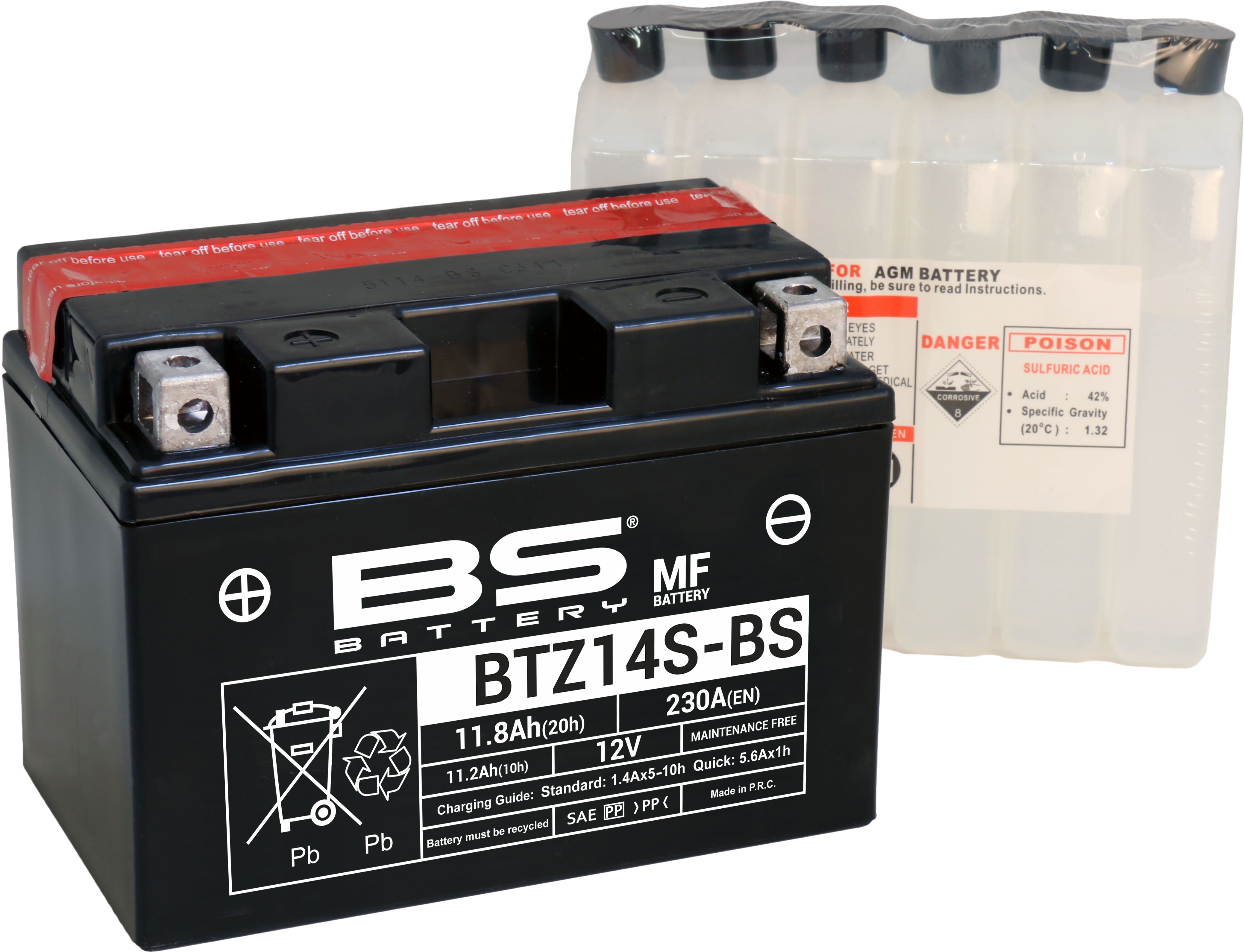 BS Battery  BTZ14S-BS MF (cp) Maintenance Free