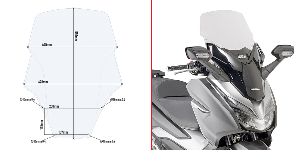 GIVI SPOILER HONDA FORZA 300 (2018)